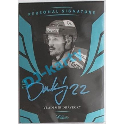 2020/21 OFS 1. série Vladimír Dravecký #PS-VLDR 5/6 Personal Signature Blue