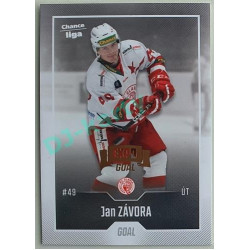 2022/23 Goal Cards Chance Liga 1. série #109 Jan Závora Expo Pardubice