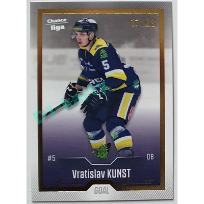 2022/23 Goal Cards Chance Liga 1. série #175 Vratislav Kunst Gold 17/23