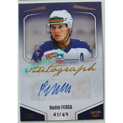 2022/23 Goal Cards Chance Liga 2. série #120 Radim Ferda Autograph xx/49