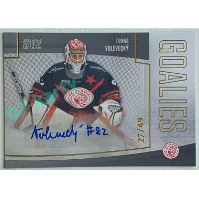 2022/23 Goal Cards Chance Liga 2. série #31 Tomáš Volevecký Goalies Autograph xx/49