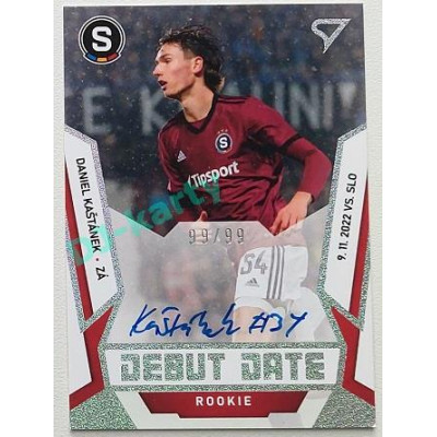 2022/23 Sportzoo Fortuna Liga 2. série #DRS-DK Daniel Kaštánek Debut Date Rookie Auto xx/99