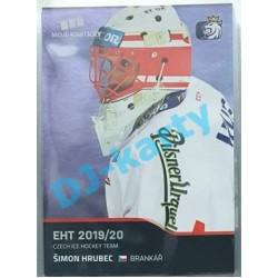 2020 MK reprezentace Šimon Hrubec EHT #10 Blue Promo