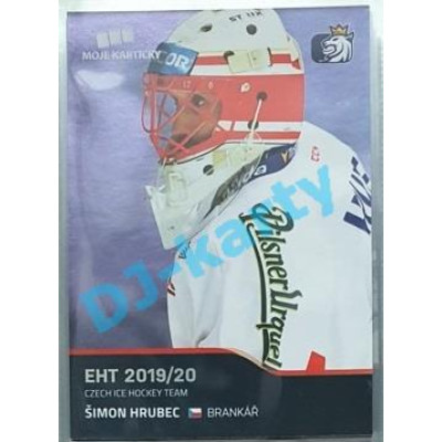 2020 MK reprezentace Šimon Hrubec EHT #10 Blue Promo