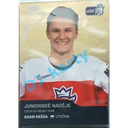 2020 MK reprezentace Adam Raška RC juniorské naděje #76 Gold Promo