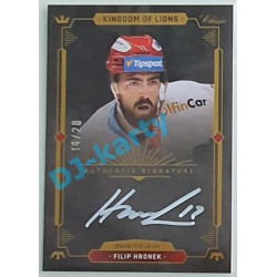 2021 OFS Kingdom of Lions Filip Hronek #A05 14/20 Authentic Signature WHITE