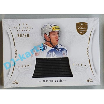 2021/22 OFS The Final Series Vojtěch Mozík #STI-MOV 20/20 Game Used Stick Gold