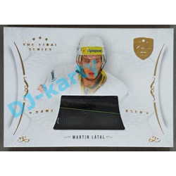 2021/22 OFS The Final Series Martin Látal #STI-LAM Game Used Stick Gold PROMO