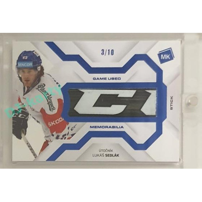 2021/22 MK reprezentace #GUM-12 Lukáš Sedlák Game Used Memorabilia BLUE 3/10