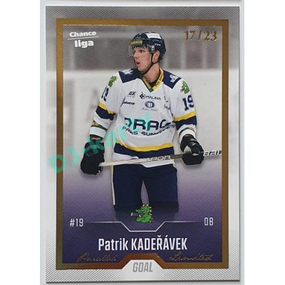 2022/23 Goal Cards Chance Liga 1. série #176 Patrik Kadeřávek Gold 17/23