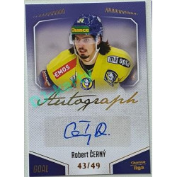 2022/23 Goal Cards Chance Liga 2. série #121 Robert Černý Autograph xx/49