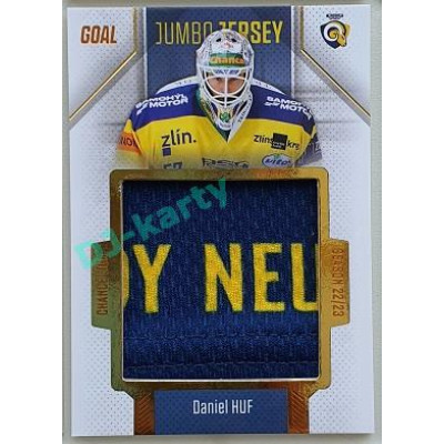 2022/23 Goal Cards Chance Liga 2. série #J-43 Daniel Huf Jumbo Jersey 13/77