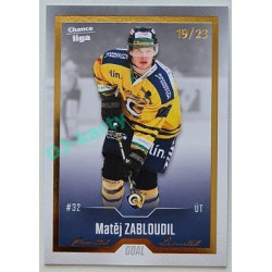 2022/23 Goal Cards Chance Liga Update #495 Matěj Zabloudil Gold xx/23