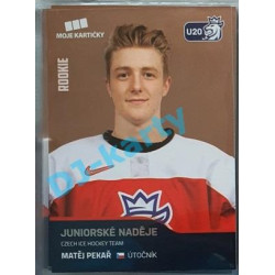 2020 MK reprezentace Matěj Pekař RC juniorské naděje #77 Red Promo