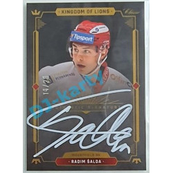 2021 OFS Kingdom of Lions Radim Šalda #A06 14/20 Authentic Signature WHITE