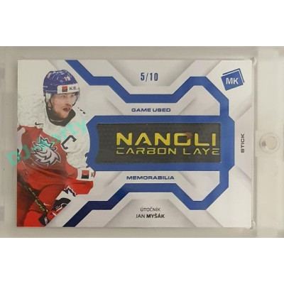 2021/22 MK reprezentace #GUM-10 Jan Myšák Game Used Memorabilia BLUE 5/10