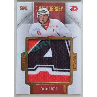 2022/23 Goal Cards Chance Liga 1. série #J-17 Daniel Rákos JUMBO Jersey 07/77