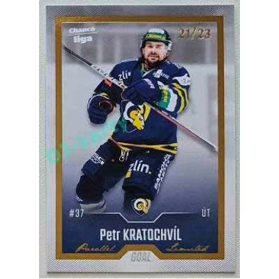 2022/23 Goal Cards Chance Liga Update #496 Petr Kratochvíl Gold xx/23