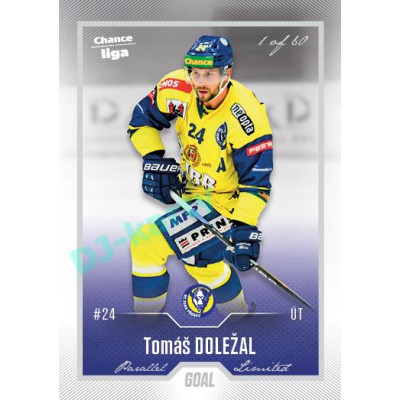 2022/23 Goal Cards Chance Liga 1. série #096 Tomáš Doležal Silver 1 of 60