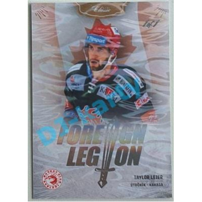 2020/21 OFS 2. série Taylor Leier #FL-TLE 1/1 Foreign Legion Ice Water