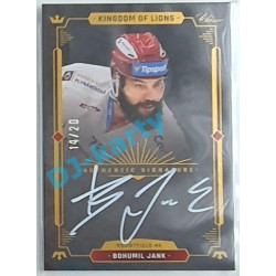 2021 OFS Kingdom of Lions Bohumil Jank #A07 14/20 Authentic Signature WHITE