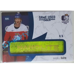 2021 MK reprezentace Andrej Šustr #17 4/5 Game used memorabilia Blue