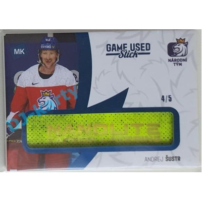 2021 MK reprezentace Andrej Šustr #17 4/5 Game used memorabilia Blue