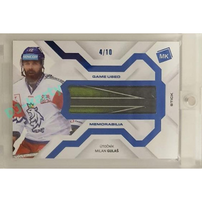 2021/22 MK reprezentace #GUM-4 Milan Gulaš Game Used Memorabilia BLUE 4/10