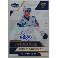 2022/23 Sportzoo ELH 2. série #RPS-FN František Němec Rookie Premiere Auto xx/49