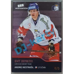 2020 MK reprezentace Andrej Nestrašil #24 4/5 Blue Czech Expo