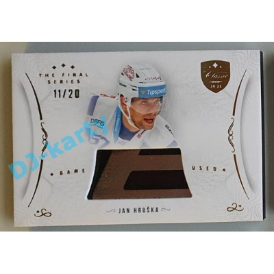 2021/22 OFS The Final Series Jan Hruška #STI-HRJ 11/20 Game Used Stick Gold