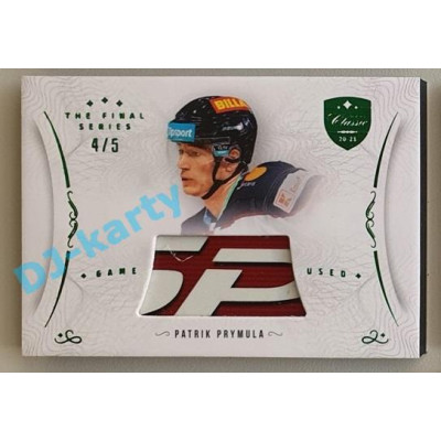 2021/22 OFS The Final Series Patrik Prymula #STI-PRR 4/5 Game Used Stick Emerald