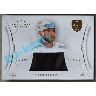 2021/22 OFS The Final Series Martin Dočekal #STI-DOM Game Used Stick Gold PROMO