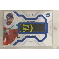 2021/22 MK reprezentace #GUM-5 Robin Hanzl Game Used Memorabilia BLUE 6/10