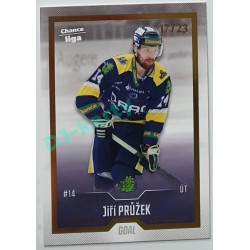 2022/23 Goal Cards Chance Liga 1. série #179 Jiří Průžek Gold 17/23