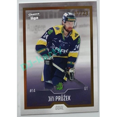 2022/23 Goal Cards Chance Liga 1. série #179 Jiří Průžek Gold 17/23