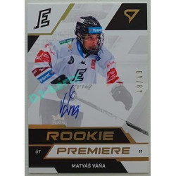 2022/23 Sportzoo ELH 2. série #RPS-VA Matyáš Váňa Rookie Premiere Auto xx/49