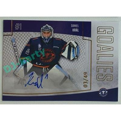 2022/23 Goal Cards Chance Liga 2. série #26 Daniel Král Goalies Autograph xx/49