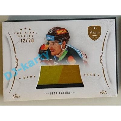 2021/22 OFS The Final Series Petr Kalina #STI-KAP 12/20 Game Used Stick Gold
