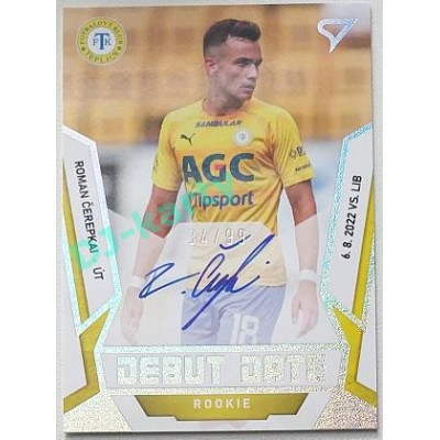 2022/23 Sportzoo Fortuna Liga 2. série #DRS-RC Roman Čerepkai Debut Date Rookie Auto xx/99