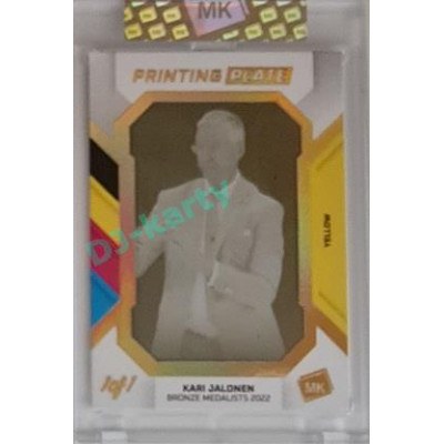 2023 MK The Gamers #PP-KJ Kari Jalonen 2022 Bronze Medalist Printing Plate 1/1 Yellow