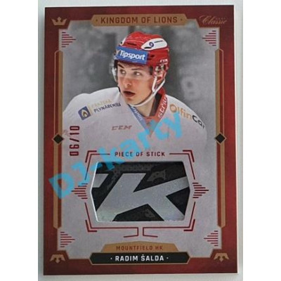 2021 OFS Kingdom of Lions Radim Šalda #S06 06/10 Piece of Stick RED