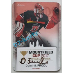 2017 OFS Mountfield Cup Dominik Frodl #3 5/10 Autograph Die Cut