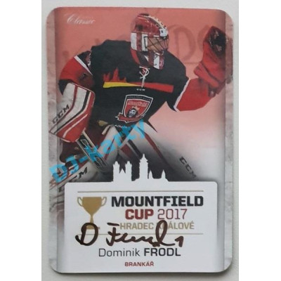 2017 OFS Mountfield Cup Dominik Frodl #3 5/10 Autograph Die Cut