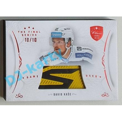 2021/22 OFS The Final Series David Kaše #STI-KAD 10/10 Game Used Stick Red