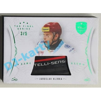 2021/22 OFS The Final Series Jaroslav Hlinka #STI-HLJ 3/5 Game Used Stick Emerald