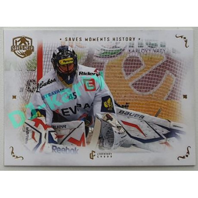 2021/22 Legendary Cards SAVES HELP MEMORABILIA SERIES #SMH-9 Roman Málek Saves Moments History Gold /155