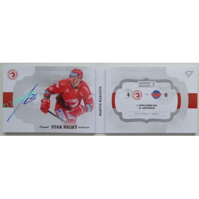 2021/22 Sportzoo TIPSPORT ELH 2. série #SN-MM Martin Marinčin Star Night Booklet 11/25