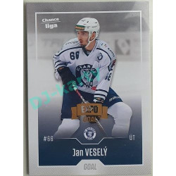 2022/23 Goal Cards Chance Liga 1. série #127 Jan Veselý Expo Pardubice