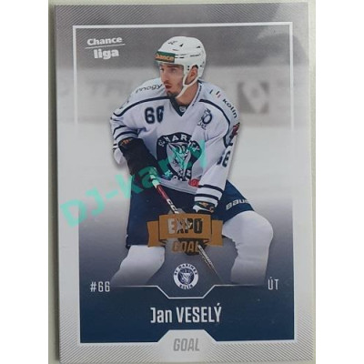 2022/23 Goal Cards Chance Liga 1. série #127 Jan Veselý Expo Pardubice